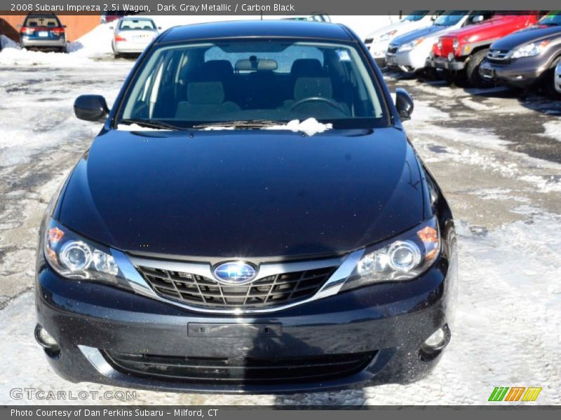 Dark Gray Metallic / Carbon Black 2008 Subaru Impreza 2.5i Wagon