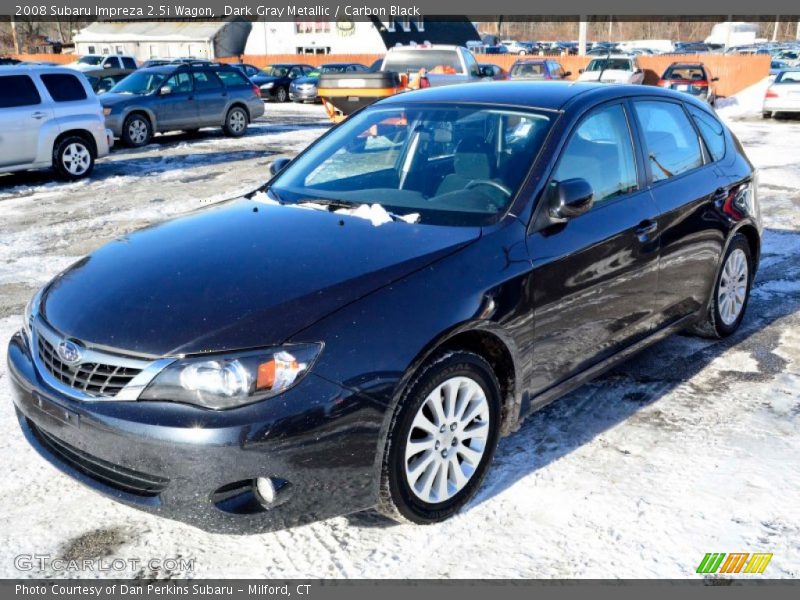 Dark Gray Metallic / Carbon Black 2008 Subaru Impreza 2.5i Wagon