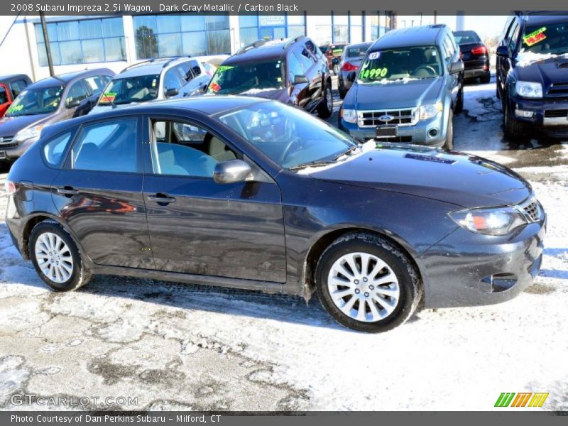 Dark Gray Metallic / Carbon Black 2008 Subaru Impreza 2.5i Wagon