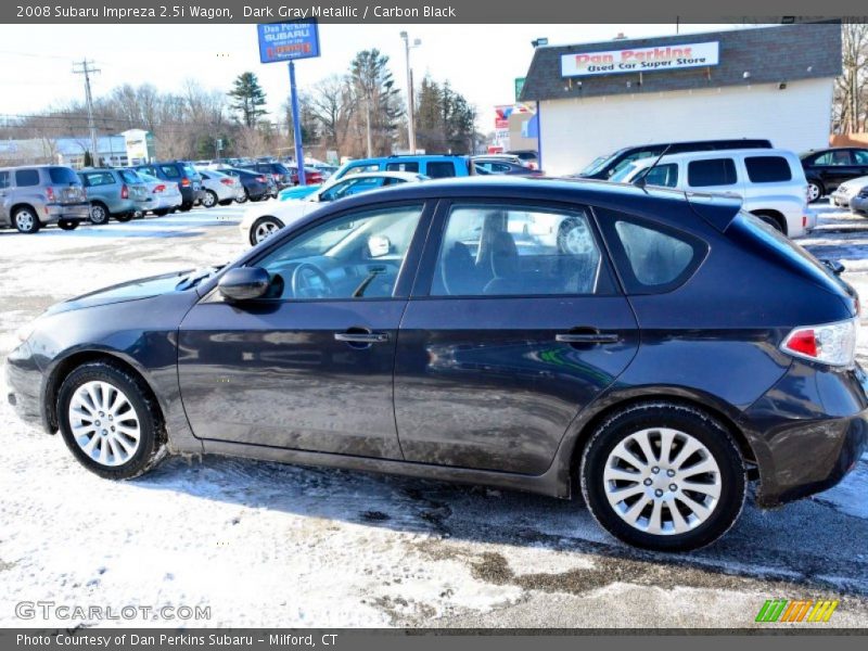 Dark Gray Metallic / Carbon Black 2008 Subaru Impreza 2.5i Wagon