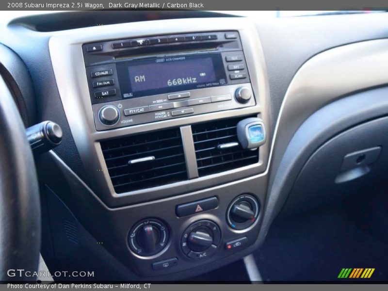 Dark Gray Metallic / Carbon Black 2008 Subaru Impreza 2.5i Wagon