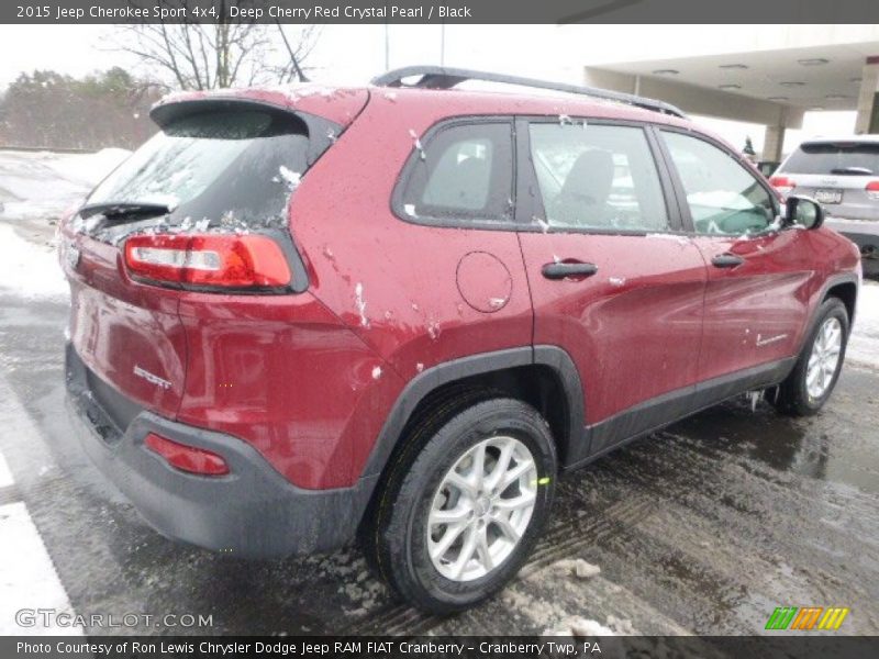 Deep Cherry Red Crystal Pearl / Black 2015 Jeep Cherokee Sport 4x4