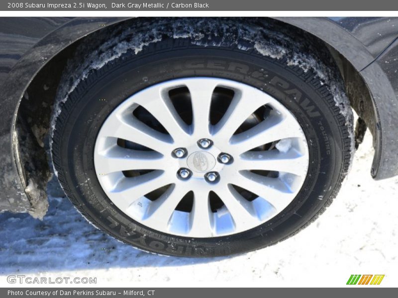 Dark Gray Metallic / Carbon Black 2008 Subaru Impreza 2.5i Wagon