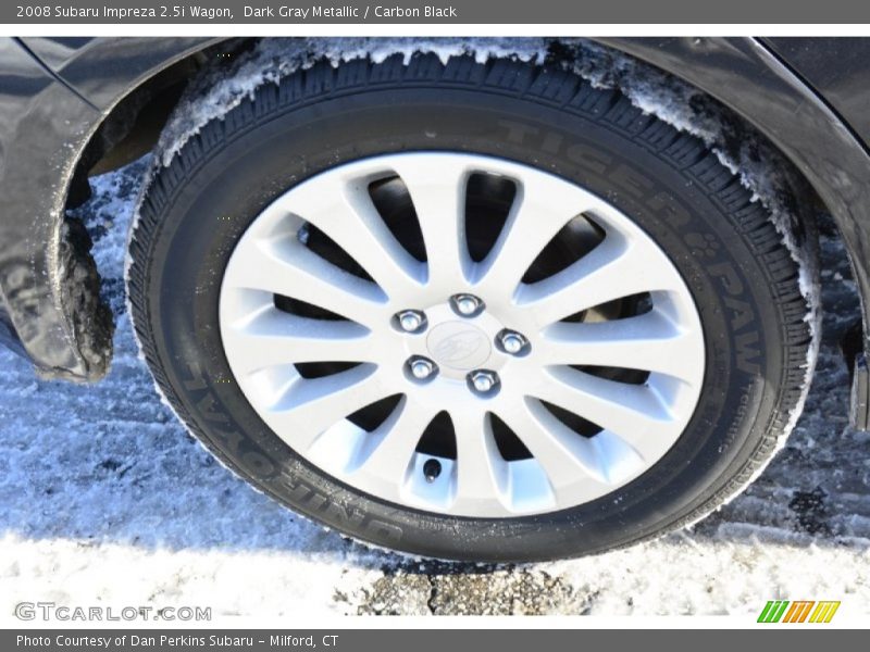 Dark Gray Metallic / Carbon Black 2008 Subaru Impreza 2.5i Wagon