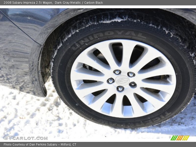 Dark Gray Metallic / Carbon Black 2008 Subaru Impreza 2.5i Wagon