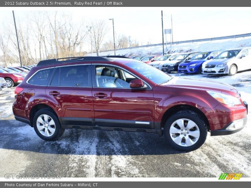 Ruby Red Pearl / Off Black 2012 Subaru Outback 2.5i Premium