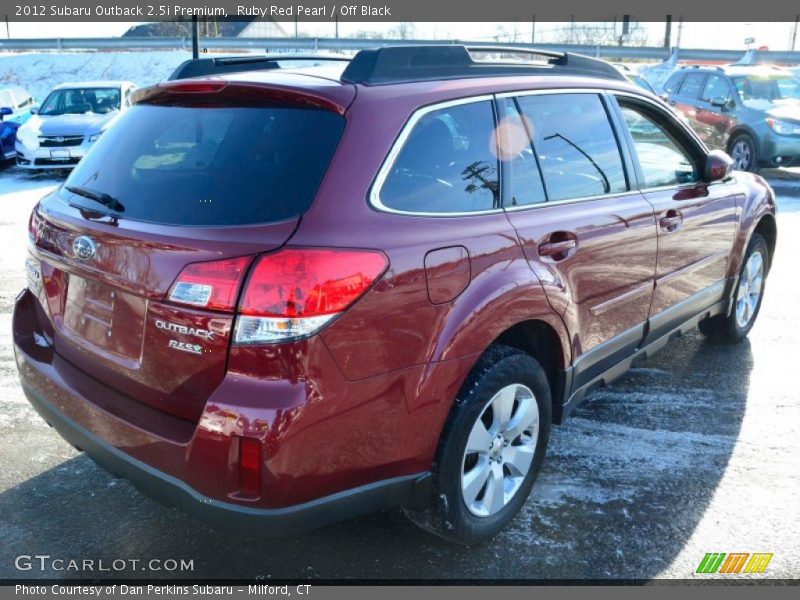 Ruby Red Pearl / Off Black 2012 Subaru Outback 2.5i Premium