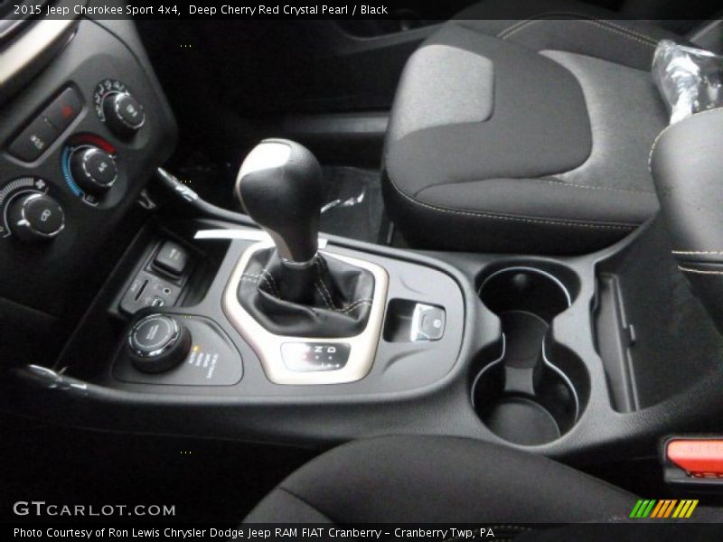 Deep Cherry Red Crystal Pearl / Black 2015 Jeep Cherokee Sport 4x4