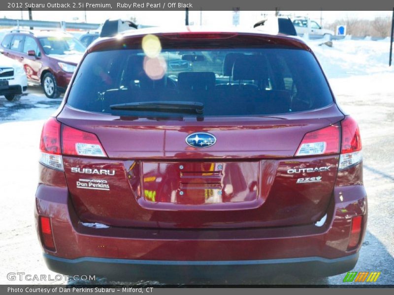 Ruby Red Pearl / Off Black 2012 Subaru Outback 2.5i Premium