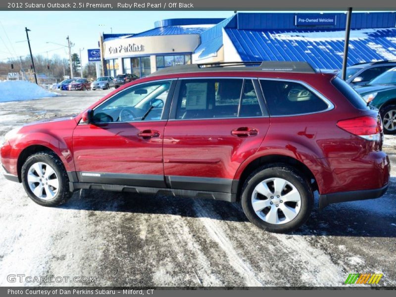 Ruby Red Pearl / Off Black 2012 Subaru Outback 2.5i Premium