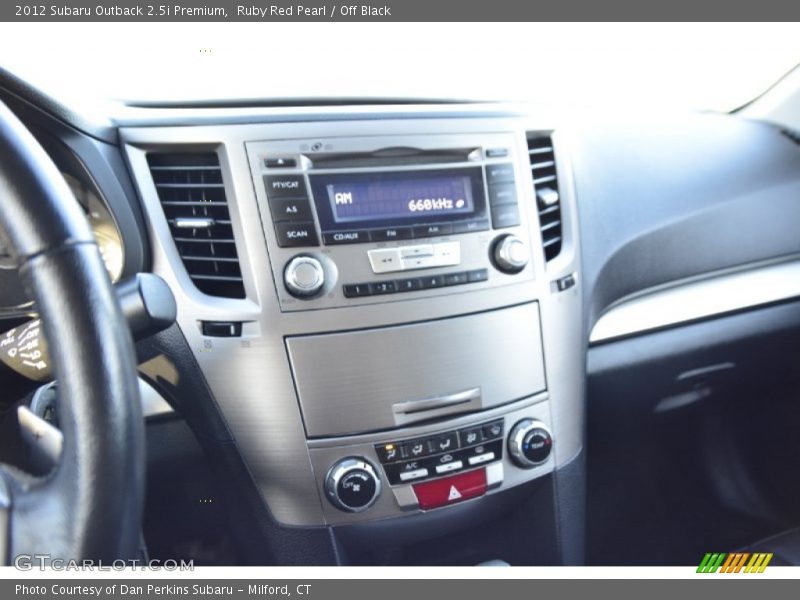 Ruby Red Pearl / Off Black 2012 Subaru Outback 2.5i Premium