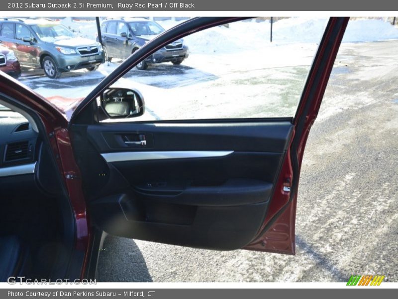 Ruby Red Pearl / Off Black 2012 Subaru Outback 2.5i Premium