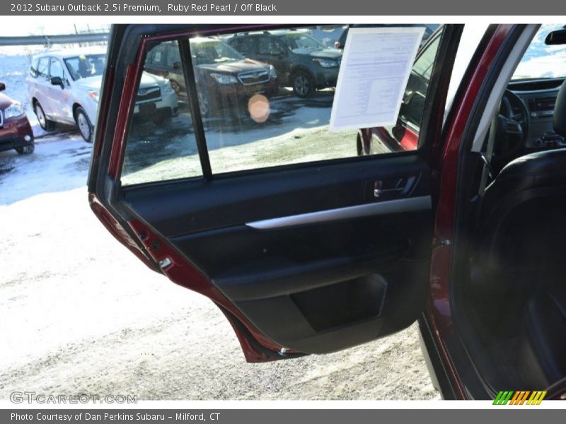 Ruby Red Pearl / Off Black 2012 Subaru Outback 2.5i Premium