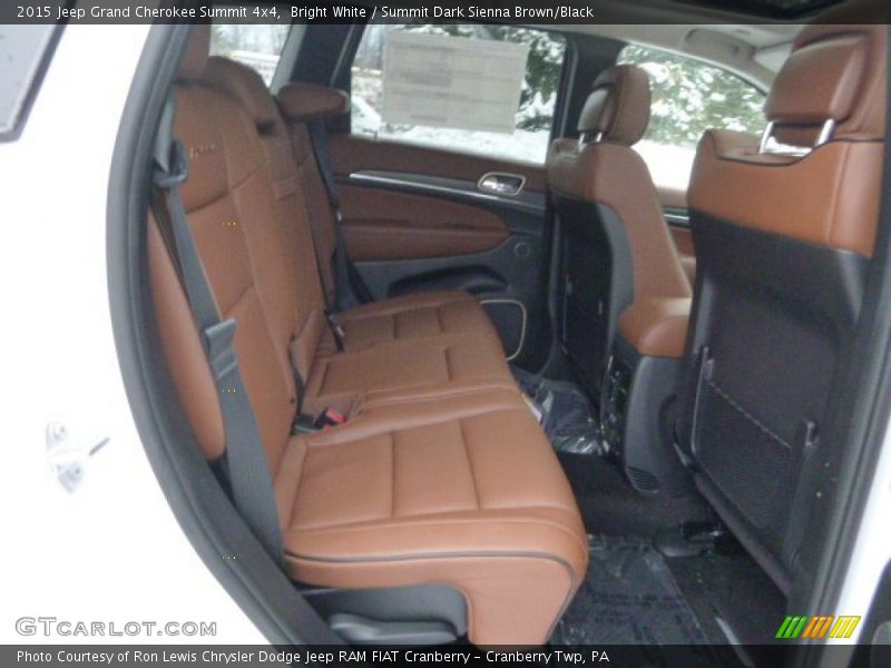 Bright White / Summit Dark Sienna Brown/Black 2015 Jeep Grand Cherokee Summit 4x4