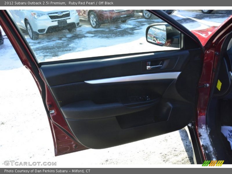 Ruby Red Pearl / Off Black 2012 Subaru Outback 2.5i Premium