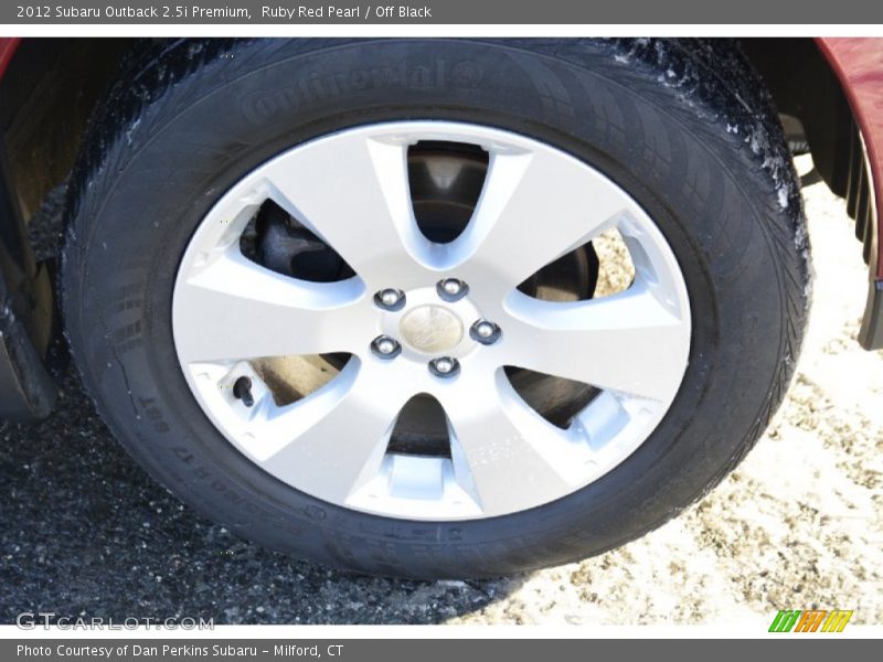 Ruby Red Pearl / Off Black 2012 Subaru Outback 2.5i Premium
