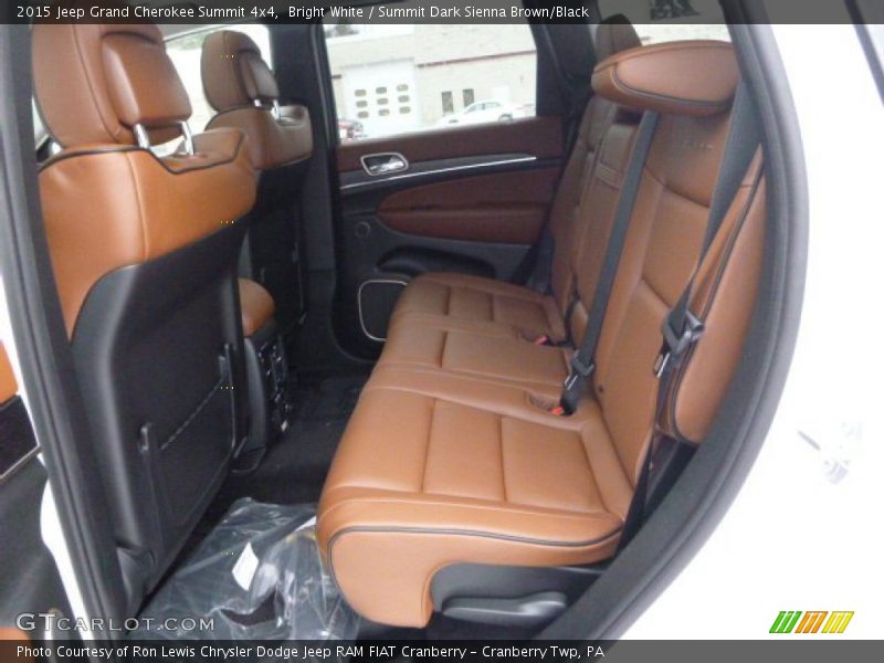 Bright White / Summit Dark Sienna Brown/Black 2015 Jeep Grand Cherokee Summit 4x4