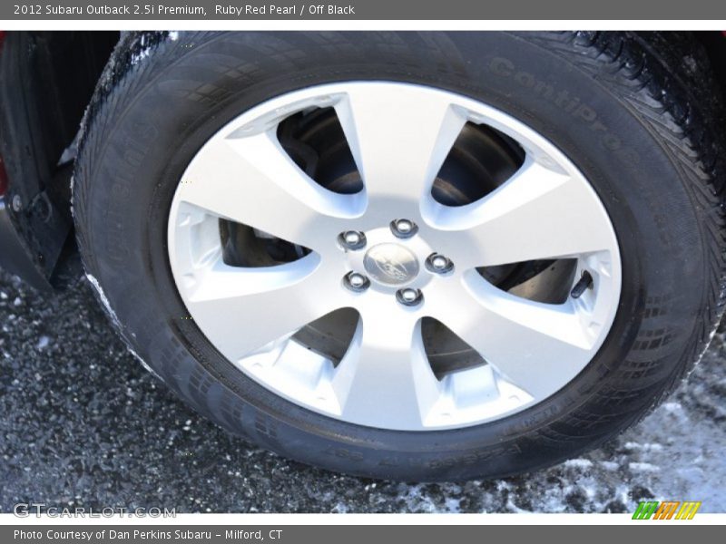 Ruby Red Pearl / Off Black 2012 Subaru Outback 2.5i Premium