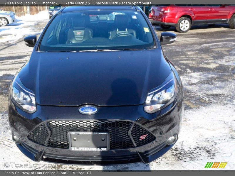 Tuxedo Black / ST Charcoal Black Recaro Sport Seats 2014 Ford Focus ST Hatchback