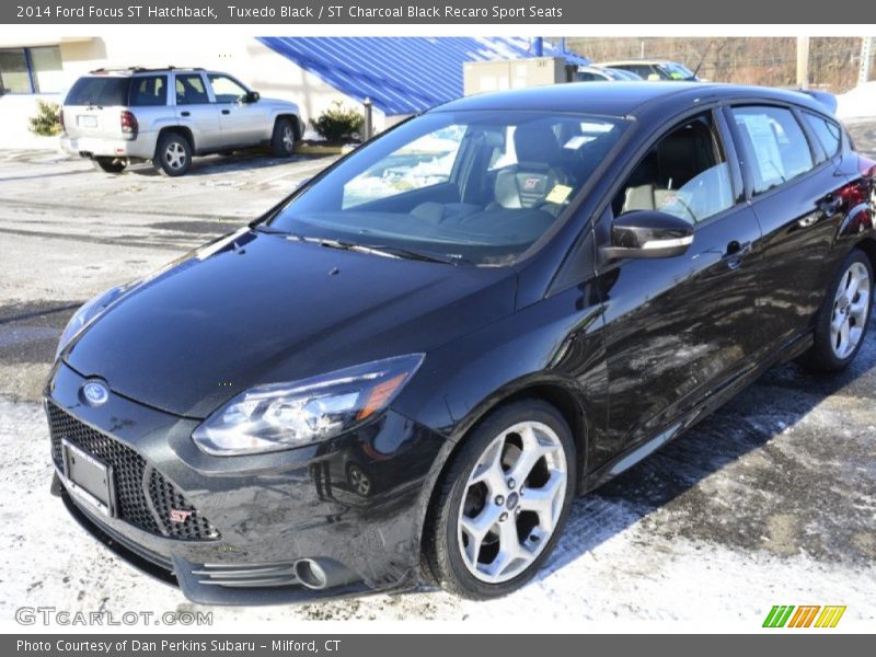 Tuxedo Black / ST Charcoal Black Recaro Sport Seats 2014 Ford Focus ST Hatchback