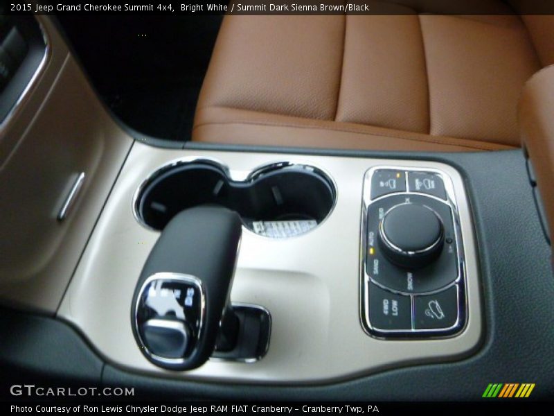 Bright White / Summit Dark Sienna Brown/Black 2015 Jeep Grand Cherokee Summit 4x4