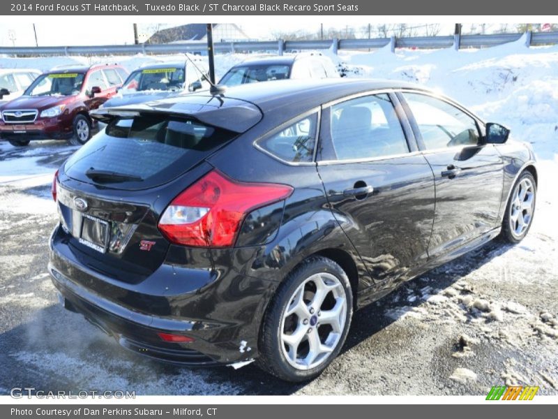 Tuxedo Black / ST Charcoal Black Recaro Sport Seats 2014 Ford Focus ST Hatchback