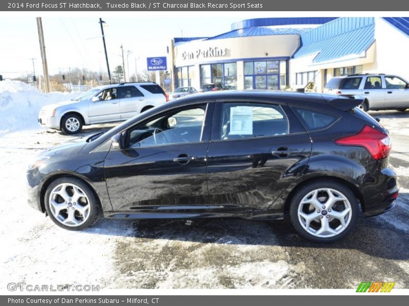 Tuxedo Black / ST Charcoal Black Recaro Sport Seats 2014 Ford Focus ST Hatchback