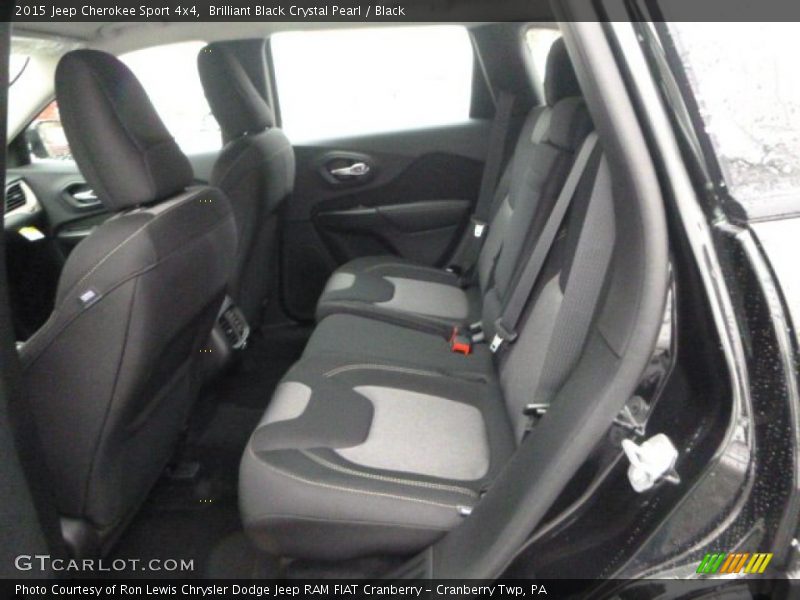 Brilliant Black Crystal Pearl / Black 2015 Jeep Cherokee Sport 4x4
