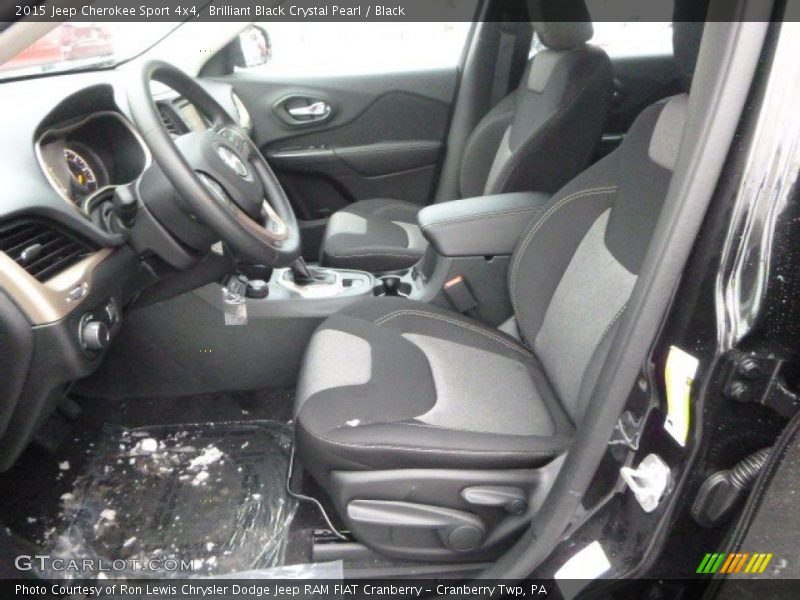 Front Seat of 2015 Cherokee Sport 4x4