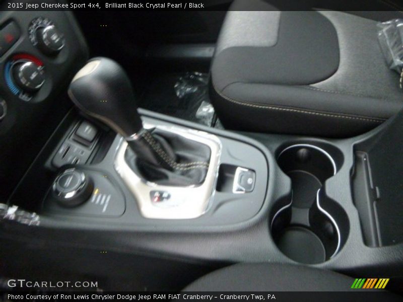 Brilliant Black Crystal Pearl / Black 2015 Jeep Cherokee Sport 4x4