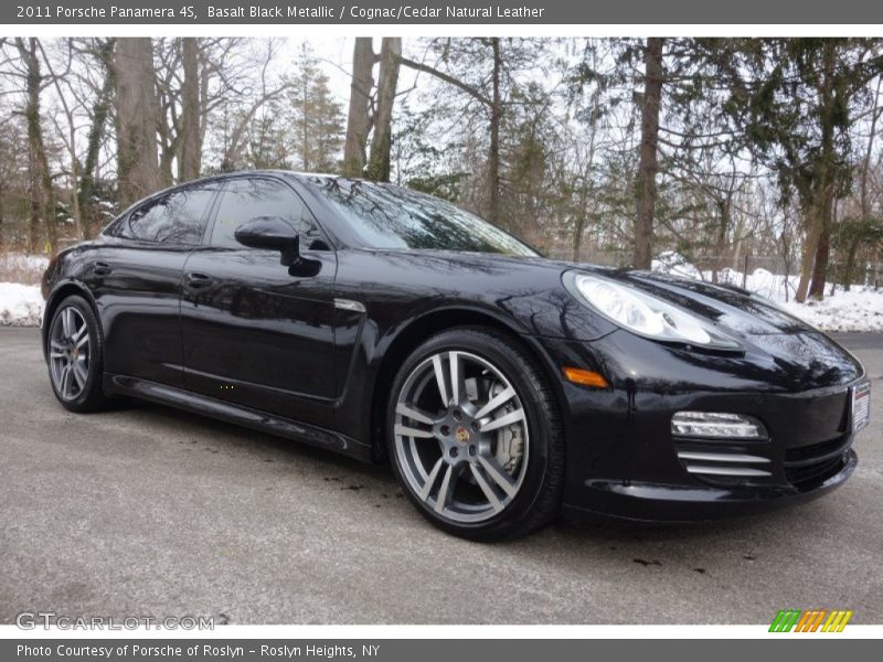 Basalt Black Metallic / Cognac/Cedar Natural Leather 2011 Porsche Panamera 4S