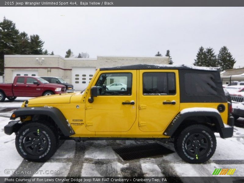 Baja Yellow / Black 2015 Jeep Wrangler Unlimited Sport 4x4