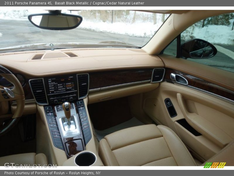 Basalt Black Metallic / Cognac/Cedar Natural Leather 2011 Porsche Panamera 4S