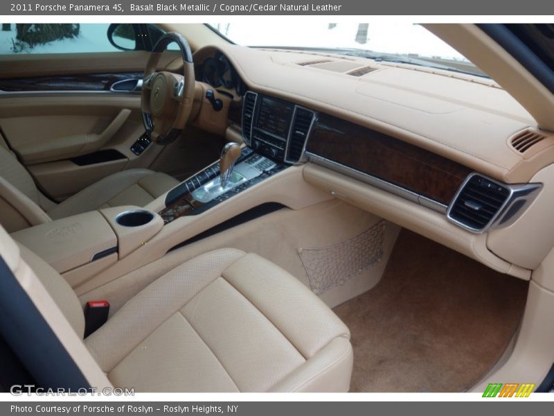 Basalt Black Metallic / Cognac/Cedar Natural Leather 2011 Porsche Panamera 4S