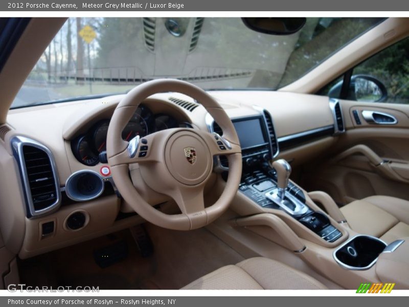 Meteor Grey Metallic / Luxor Beige 2012 Porsche Cayenne