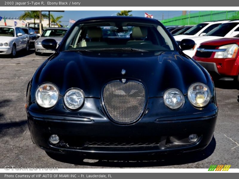 Ebony Black / Ivory 2003 Jaguar S-Type R