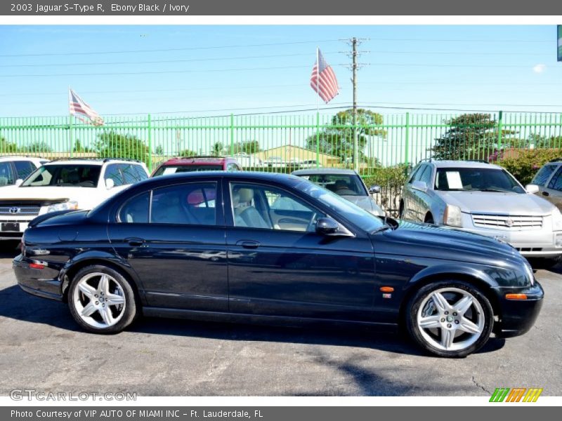 Ebony Black / Ivory 2003 Jaguar S-Type R