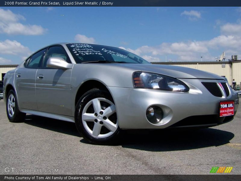 Liquid Silver Metallic / Ebony 2008 Pontiac Grand Prix Sedan