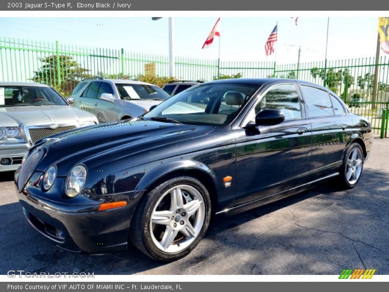 Ebony Black / Ivory 2003 Jaguar S-Type R