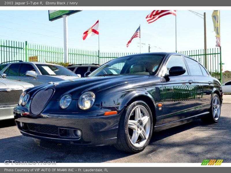Ebony Black / Ivory 2003 Jaguar S-Type R