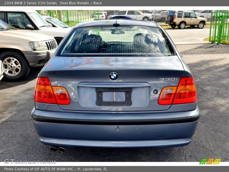 Steel Blue Metallic / Black 2004 BMW 3 Series 330i Sedan