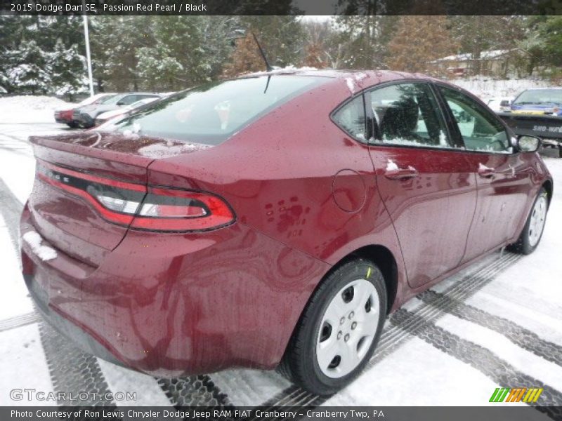 Passion Red Pearl / Black 2015 Dodge Dart SE