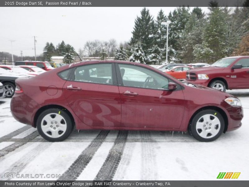 Passion Red Pearl / Black 2015 Dodge Dart SE