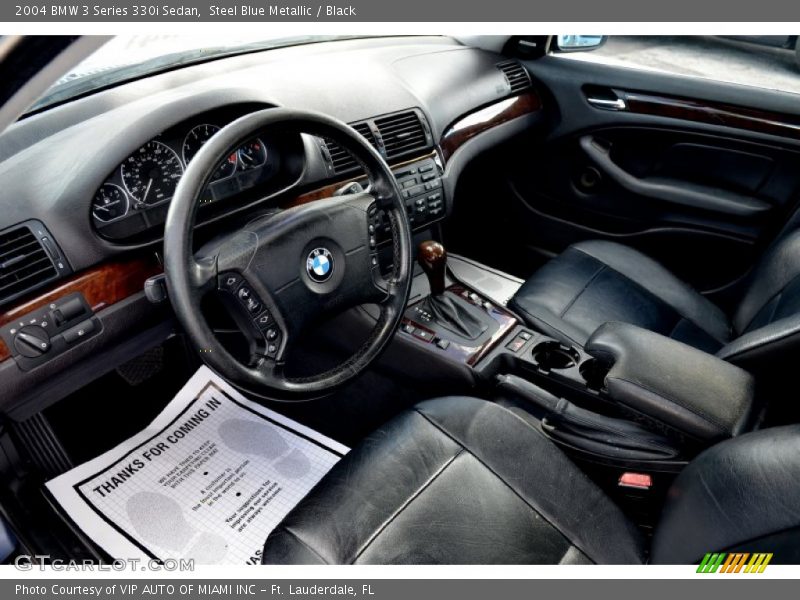  2004 3 Series 330i Sedan Black Interior