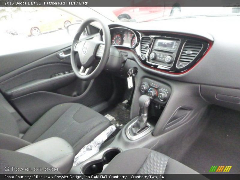Passion Red Pearl / Black 2015 Dodge Dart SE
