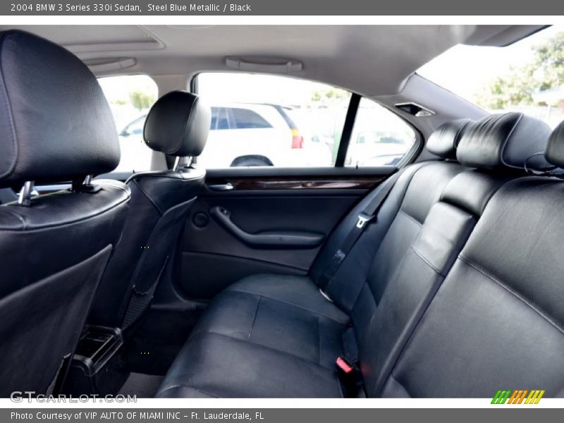 Steel Blue Metallic / Black 2004 BMW 3 Series 330i Sedan