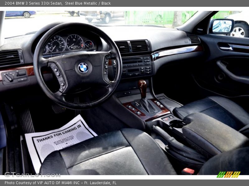 Black Interior - 2004 3 Series 330i Sedan 