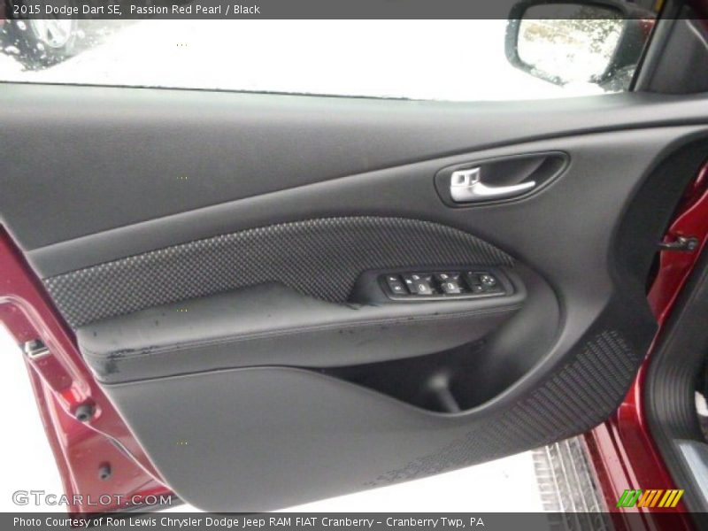 Passion Red Pearl / Black 2015 Dodge Dart SE