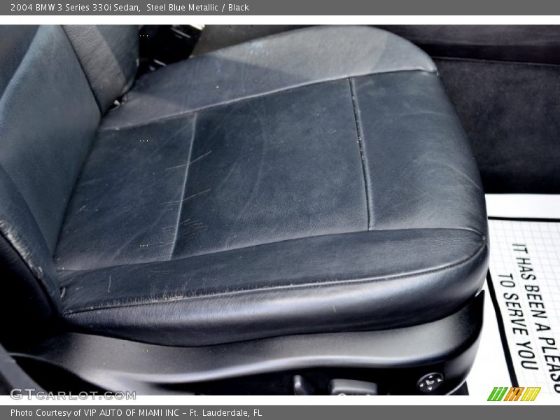 Steel Blue Metallic / Black 2004 BMW 3 Series 330i Sedan