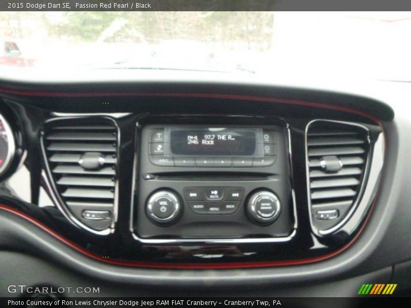 Passion Red Pearl / Black 2015 Dodge Dart SE